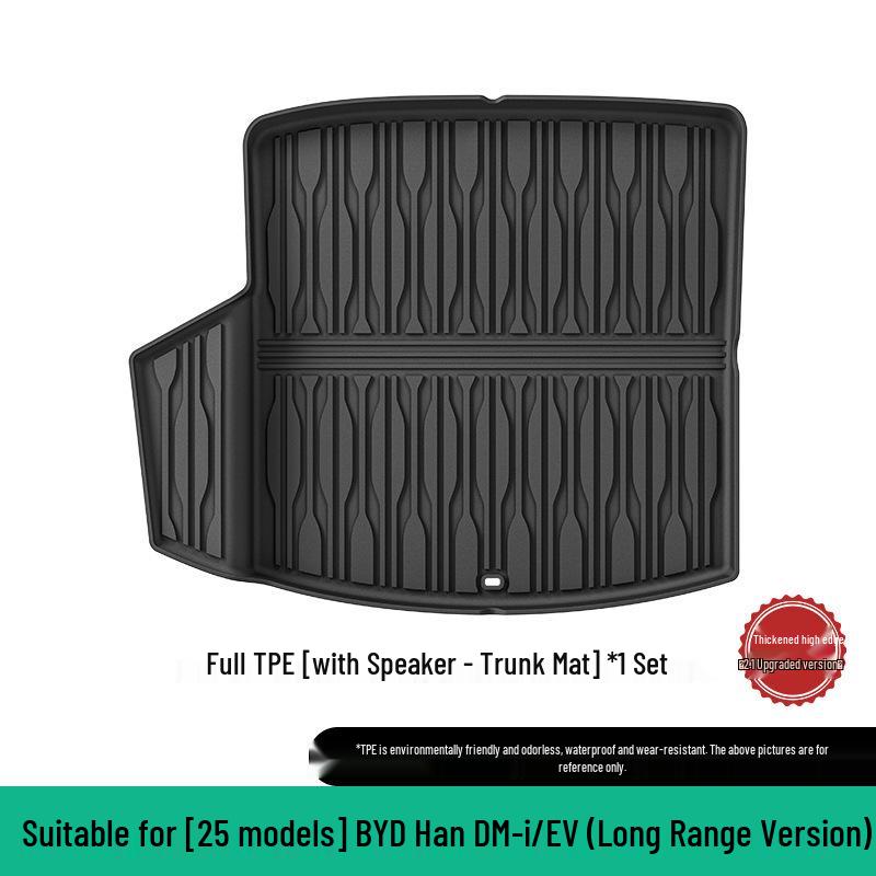 Eco-friendly TPE Floor and Trunk Mats for 2020-2025 BYD Han DMi/EV Cars.