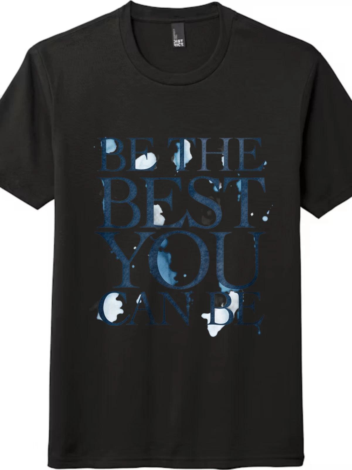 

Unisex Vintage Everyday Self-Improvement Shirt Casual All-Match Motivational Tee L
