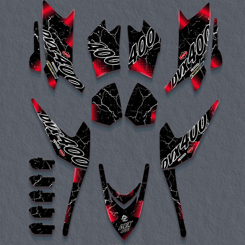 ATV Graphics Background Decals Stickers For Arctic Cat DVX 400 2004 2005 2006 2007 2008 Motorcycle Customize Protector Sticker