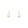 Simple Metal Pearl Earrings Women'S Retro Elegance Temperament Celebrity Atmosphere Niche Design Explosive Earrings