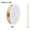 1-100m Brass Wire Metal Wire Soft Brass Round Wire Ultra-Fine Copper Wire Bare Wire 0.1 0.15 0.2 0.3 0.4 0.5 1.0~3mm