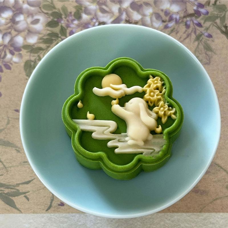 עוגיות מאפים מסורתיות חותמת ידנית תבנית עוגות ירח עוגות שעועית תבנית עוגה לכלי אפייה קינוח לאוהבי בישול