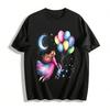 Dreamy Moon Star Parent-child Balloon Print Casual Top Pure Cotton T-shirt