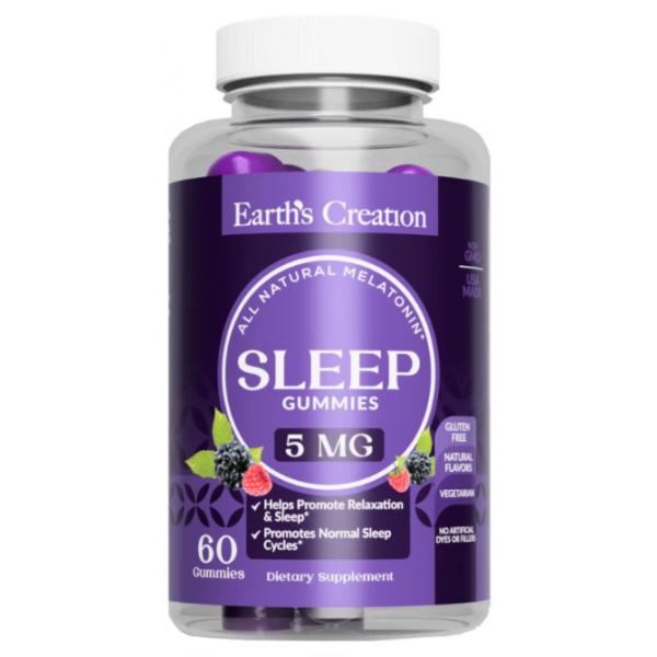 Earths Creation Melatonin 5 mg Spánek - 60 žvýkacích bonbónů