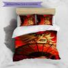 3pcs douma1 Design Cover Set - HD Printed Bedding with 1 Cover and 2 Pillowcases - Perfect for Home and Dorm Decor