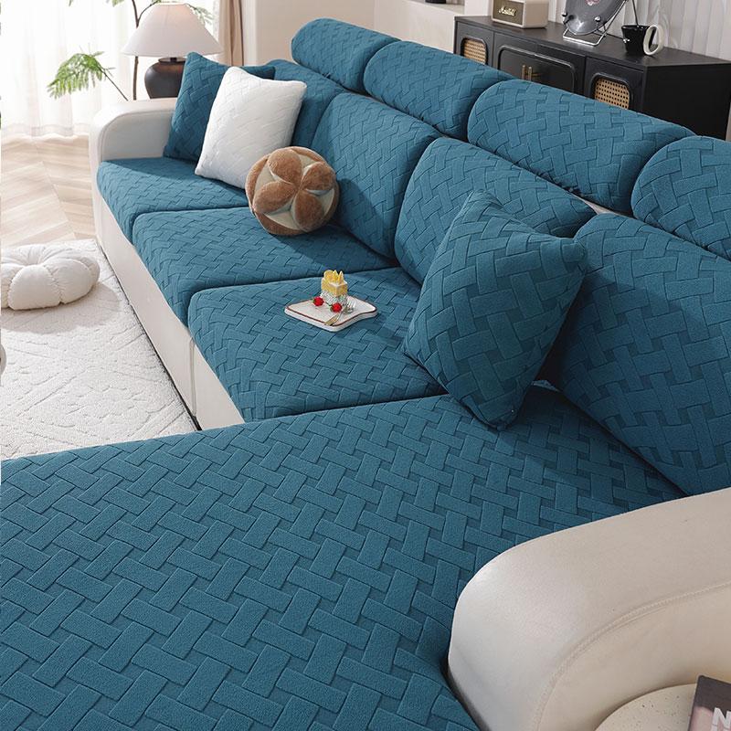 Elastic Sofa Cover Luxury Adjustable Elastic Couch Cover For Living Room Sofa Seat Cover 1 2 3 4 Seat L Shaped Full Set