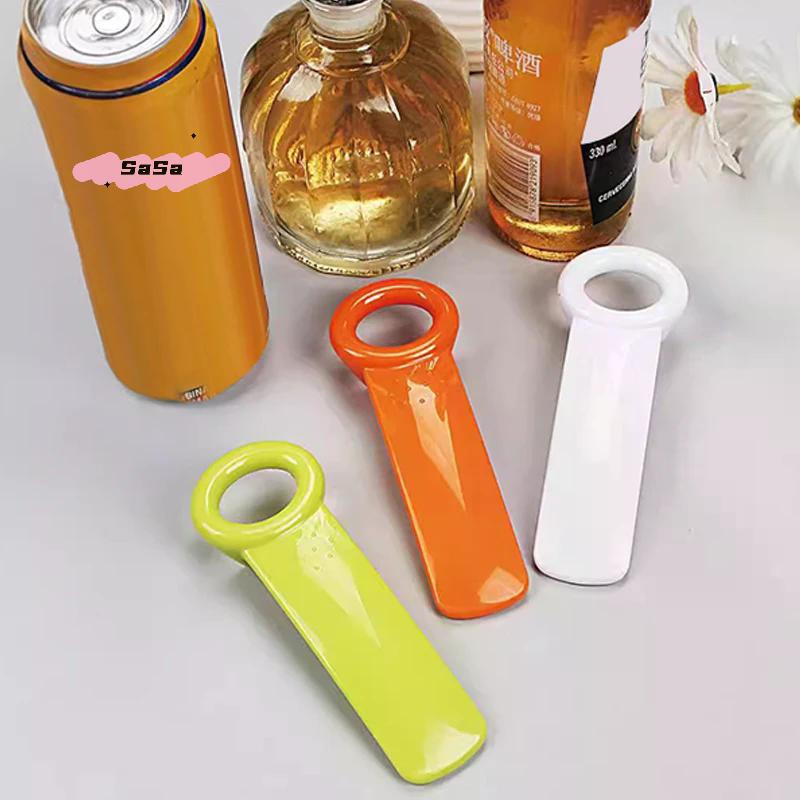 1/2Pcs 2 In 1 Portable Bottle Opener Phone Stand Universal Canned Can Opener Non-slip Bottle Cap Beer Open Cap Kitchen Gadget