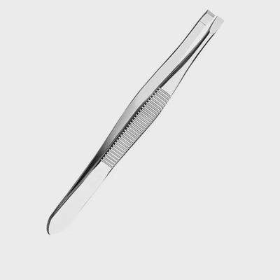 Stainless Steel Eyelash and Eyebrow Tweezers with Straight and Bevel Tips for Plucking and Grafting