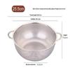 1Pcs  Stainless Steel Kitchen Hole Dense Mesh Sifter Colander Strainer Sieve Baskets