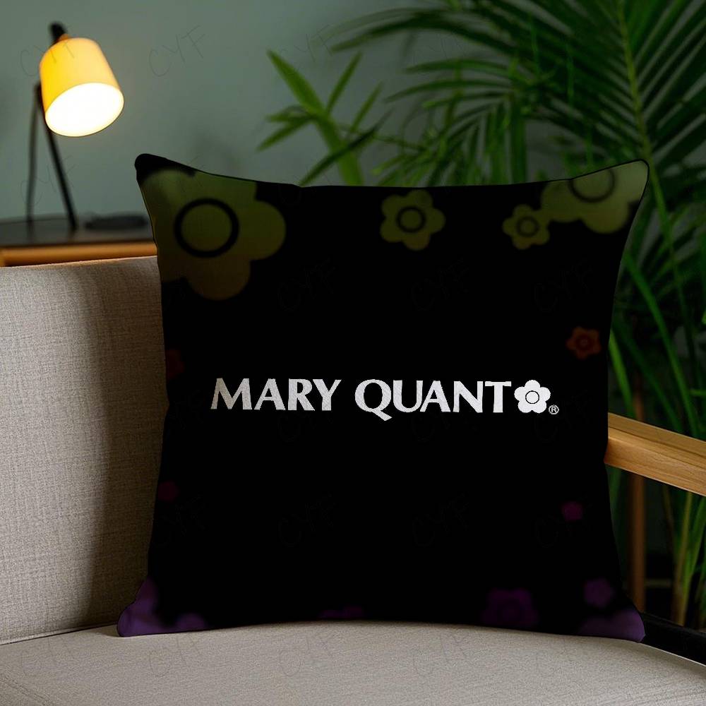 Fashion M-Mary-Q-Quant Pillow Case Safe Custom Photo Pillow, Anti-fade Brushed Fleece Cushion, Maternal & Infant Safe.