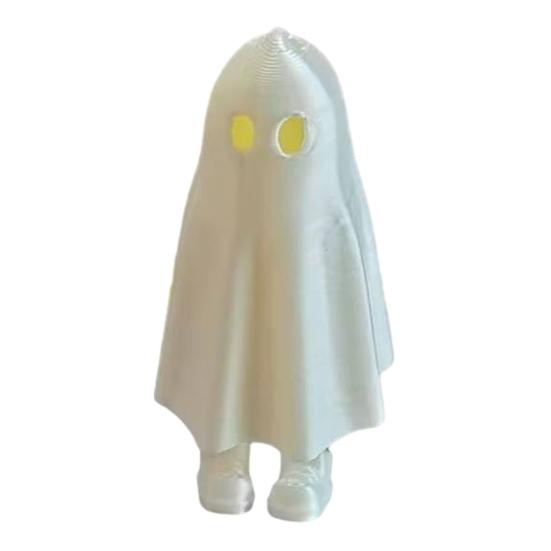 3D Printed Halloween Ghost Ghost Statue Figurine Spooky Movable