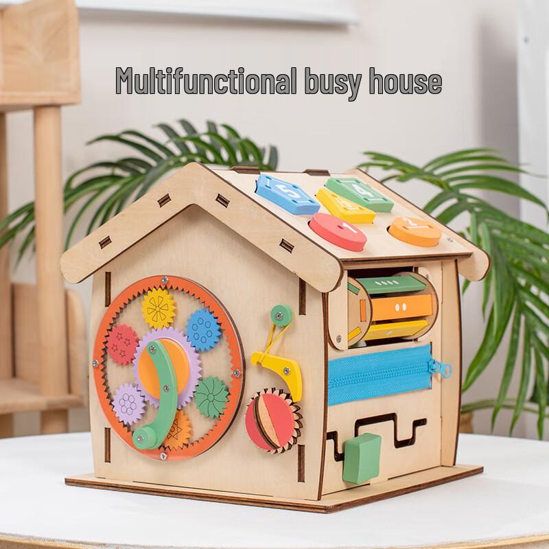 

Multifunctional Wooden Activity Cube