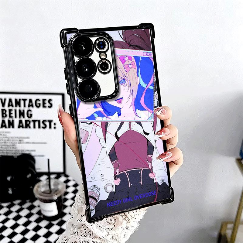 Needy Girl Streamer Overload Soft Phone Case For Samsung Galaxy S26 Ultra S25 Edge S24 FE S23 Plus S22 S21 + S20 Plating Anti-Fa
