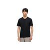 Anta Champion Outdoor Series Solid Color Round Neck Comfortable Quick-Dry Versatile Short Sleeve T-Shirt Men Tops Basic-Black 152520133-1
