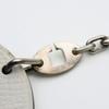 Used HERMES Bag charm Panda animal leather/Silver925 white black Accessories