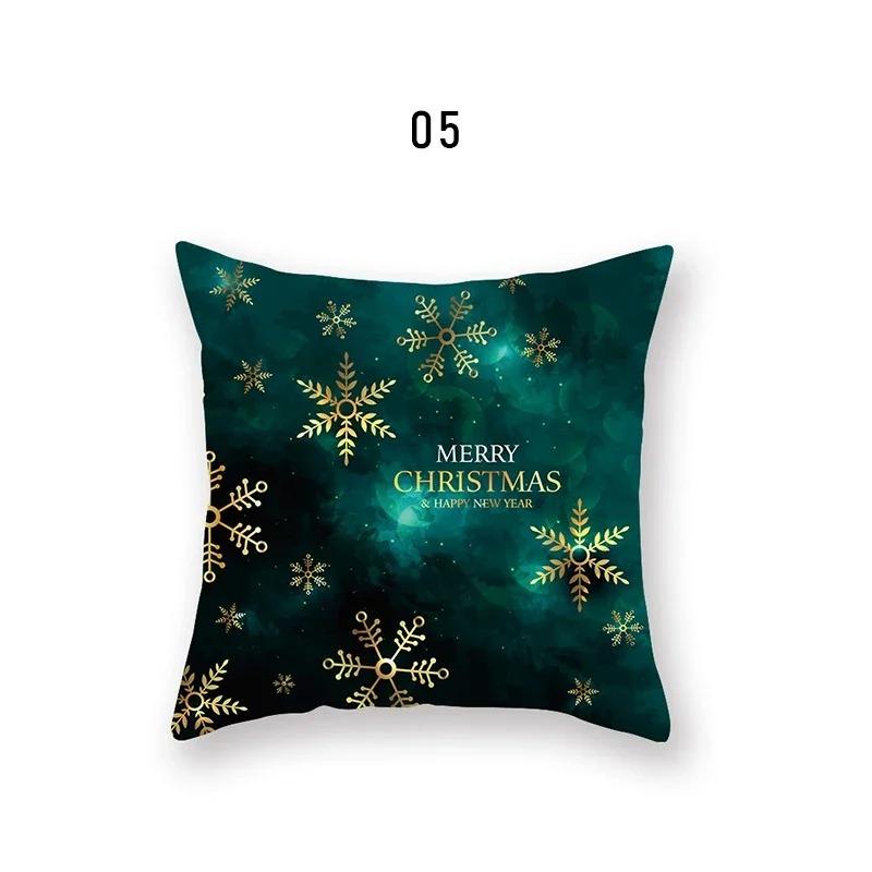 Weihnachts-Themen-Kissenbezüge Auto Zubehör Büro Santa Claus Wohnzimmer Sofa Hause Kissenbezüge