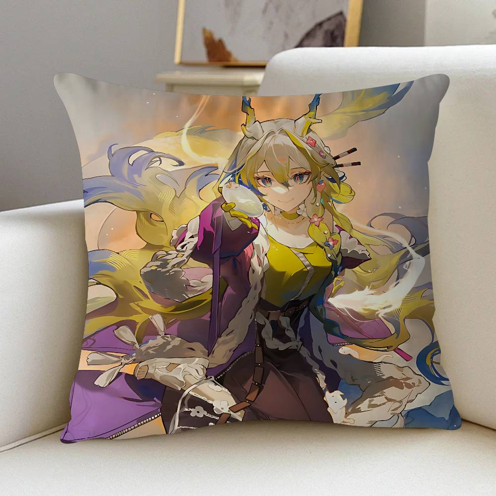 Arknights Shu Pillow Gift Home Office Decoration Pillow Bedroom Sofa Car Cushion CoverPillow Case