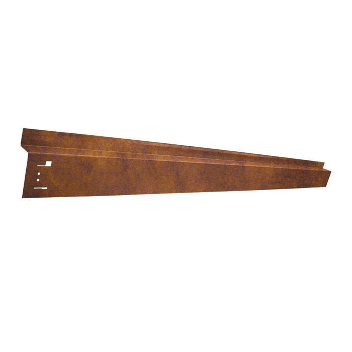 Bordure de Jardin Avec passage de roue - ICH-ZAPFE.DE - 70 x 9,5 cm - Acier corten - Brun