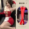 Tear-off Pretty Mesh Suit, Perspective Open-cut Flirting Uniform, Seduction, Lingerie, Buttocks, Maid