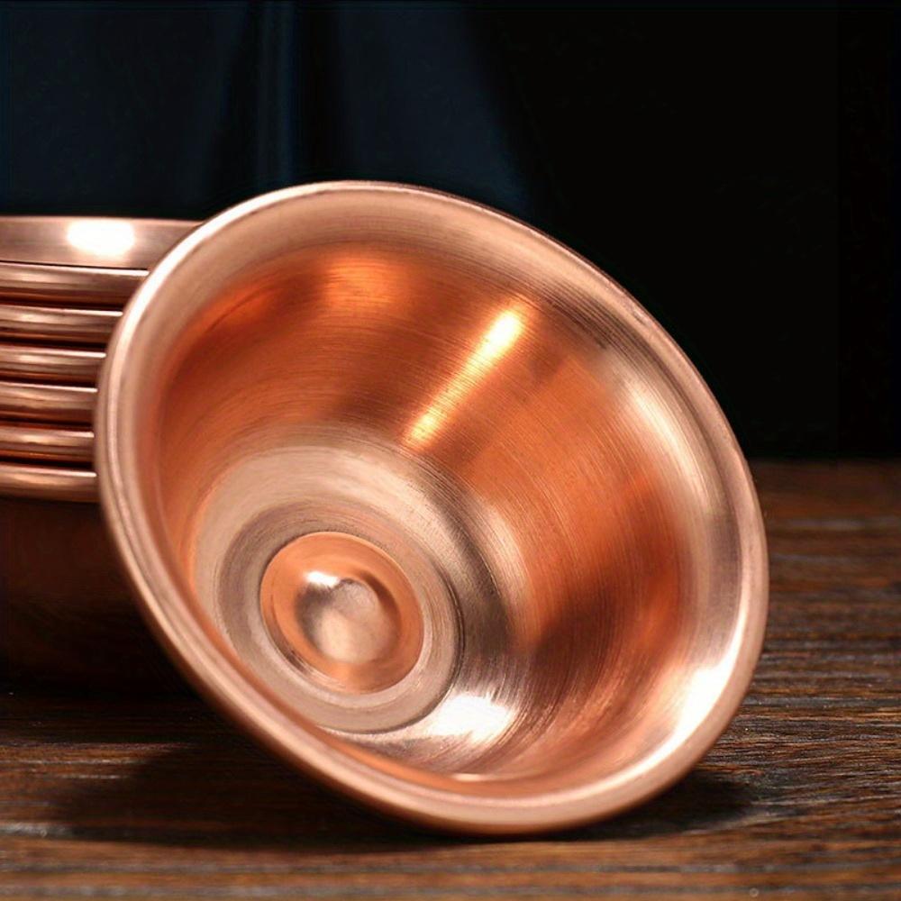 1PC 7cm Copper Tibetan Bowl Buddha Disciples to Supply Water Meditation Mini Brass Cup Home Desk Decor