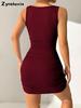 Nuovo Abito Tubolare Elegante da Donna Senza Maniche Slim Fit per il Lavoro Estivo