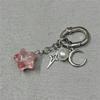 Moon Pearl Pendant Key Ring Layered Decorative Charm For Bag Acrylic Star Key Chain Shiny Star Charm Key Holder For Backpack
