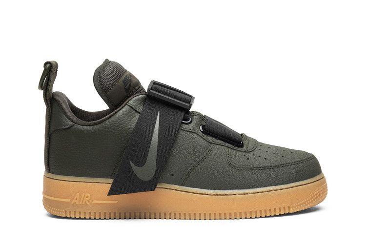 Men's Sneakers Nike Air Force 1 Utility Sequoia Sequoia/Black-Gum Medium Brown