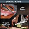 Kitchen Knives Butcher Boning Knife Hand Forged Wooden Handle Utility Knife Chef Slicing Fish Fruit Steak Knife Cleaver Meat