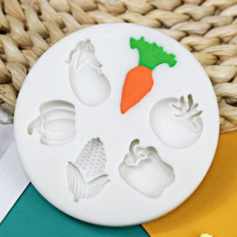 Vegetable Silicone Mold Fondant Cake Mold Holiday DIY Baking Tool for Making Chocolate, Candy, Candle, Handmade-Soap