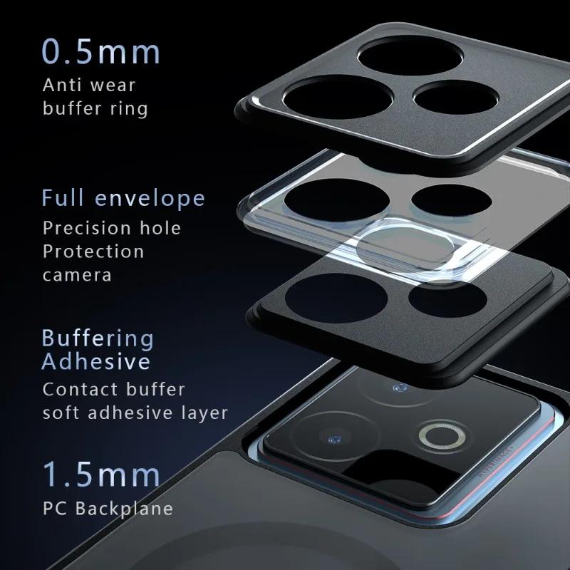 For Realme GT 7 Magsafe Magnetic Acrylic Matte Case For OPPO Realme GT 7 Pro Neo 7 Shockproof Transparent Cover Hard Bumper