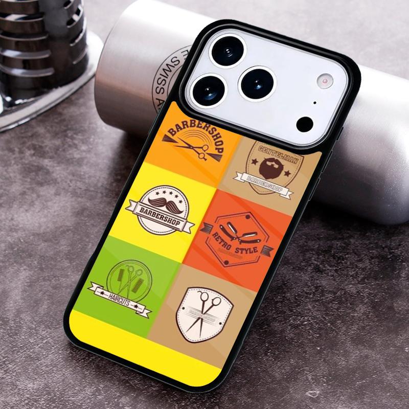Hair Stylist Scissors Brush Phone Case for iPhone 17 16 15 Pro Max Air 14 13 12 11 Plus Shockproof Cover