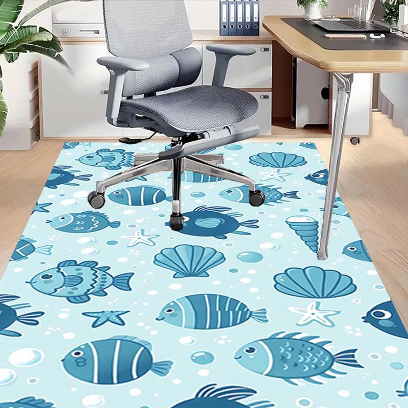 1PC Fish Shell Extra Large Non-Slip Floor Carpet, Office, Family, Bedroom, Studio - Large Area RugJ0334