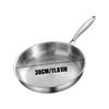 Cooking Pan No Coating Hammered Cookware Stainless Steel Saute Pan For Induction Searing Steak Sauteing Stove Home Kitchen