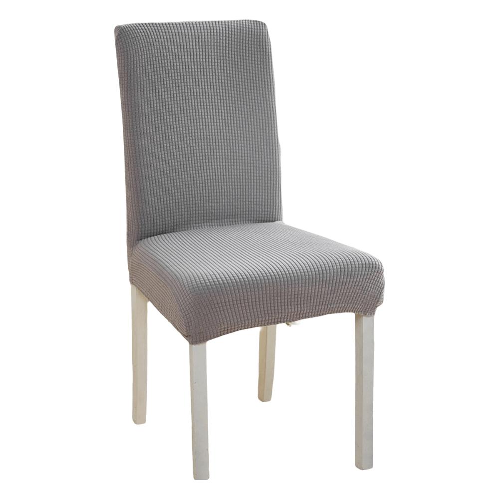 High Elastic Seat Cover Plain Color Stool Cover Dining Chair Cover Wedding Banquet