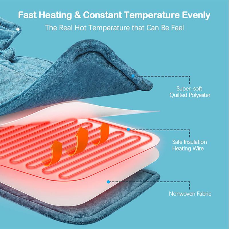 Winter Heating Plush Electric Blanket Household Portable Electric Shawl Multifunctional Shoulder And Neck Heating Pad