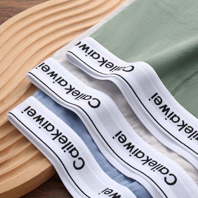 Large Size Men's Spring and Summer Cotton Anti Bacterial Breathable Youth Flat Angle Underwear