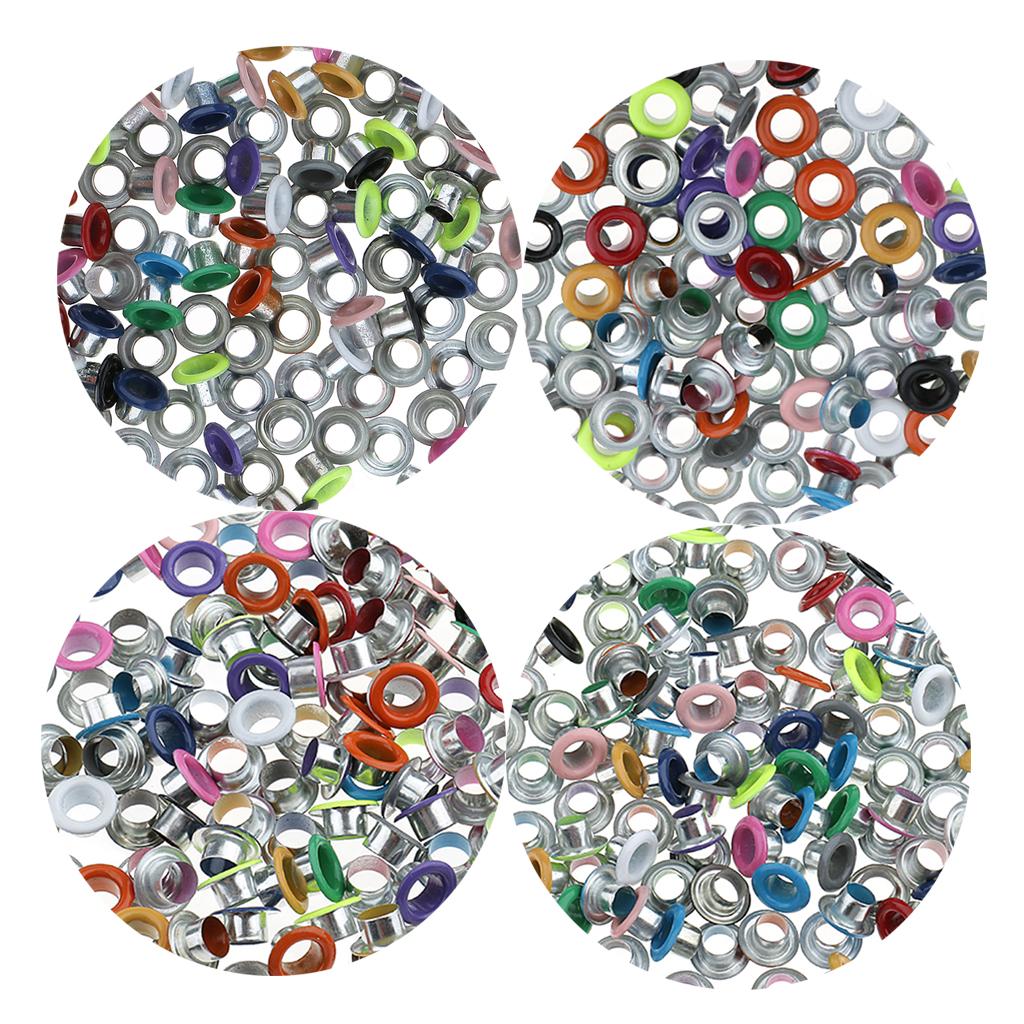 100pcs Colorful Round Eyelets / Rivets - 3mm