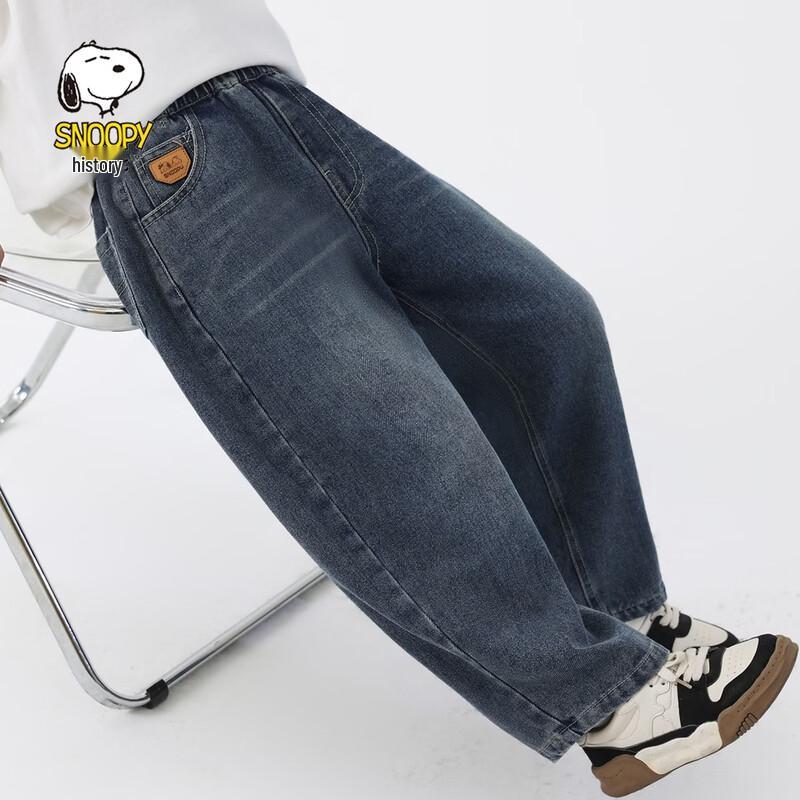 SNOOPY Kids  Loose Fit Denim Jeans 130