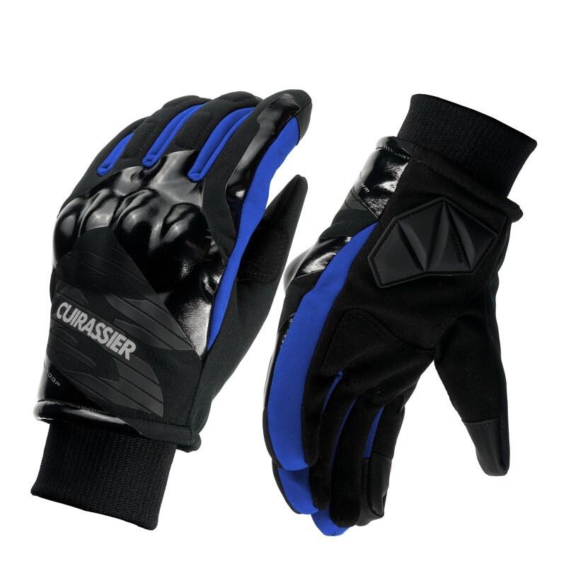 Winter Skiing Motorcycle Gloves Waterproof Thermal Insulated Riding Men Women Cold Weather Protection M синий