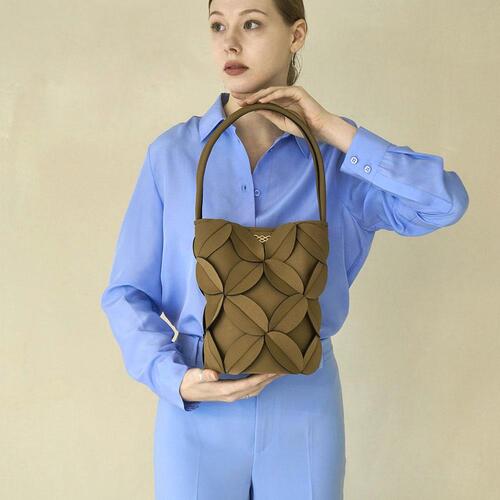 Suin Leaf Bucket Bag - Camel Brown