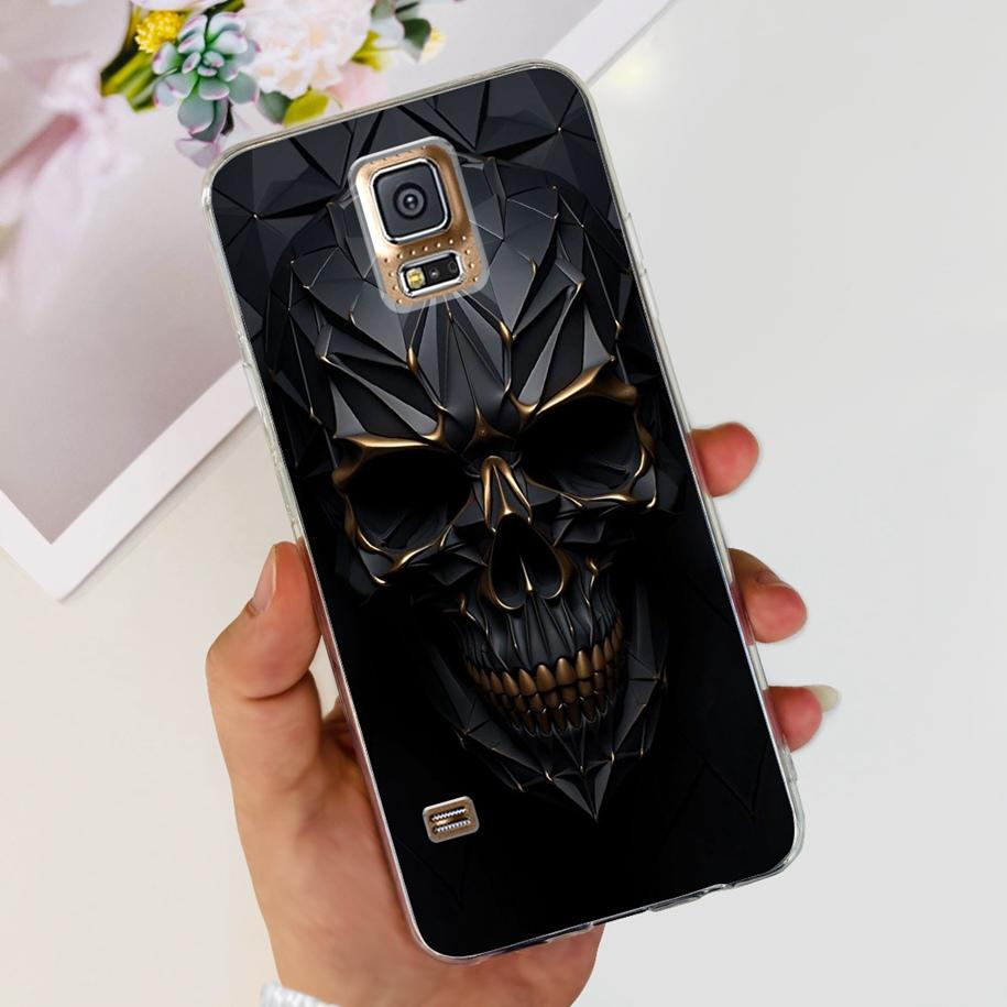 For Samsung Galaxy S5 Case G900F G900I i9600 S 5 Back Cover Cool Painted Soft Silicone Clear Phone Case For Samsung S5 Neo Coque