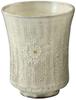 Kyo-yaki (Kiyomizu-yaki) Teacup, White, 8cm, Kagetsu Kiln Small, Comb Mark Flower, Ugk867-02