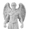 3D Printed Retro Angel Figurine, Michelangelo Style Classical Sculpture Statue, Faux Stone Texture Home Decor, Exquisite Winged Cherub Desktop