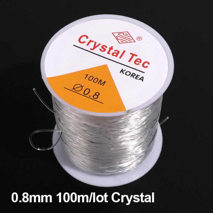 100m/Roll Elastic Crystal Jewelry Cord Beading String Strong Stretchy Thread Cords for DIY Necklace Bracelet Jewelry Making