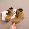 Kids Short Leather Boots Boys Girls Unisex Fashion Ankle Boots 2024 Brand New Auutmn Winter Big Children Rubber Boots Size 21-36