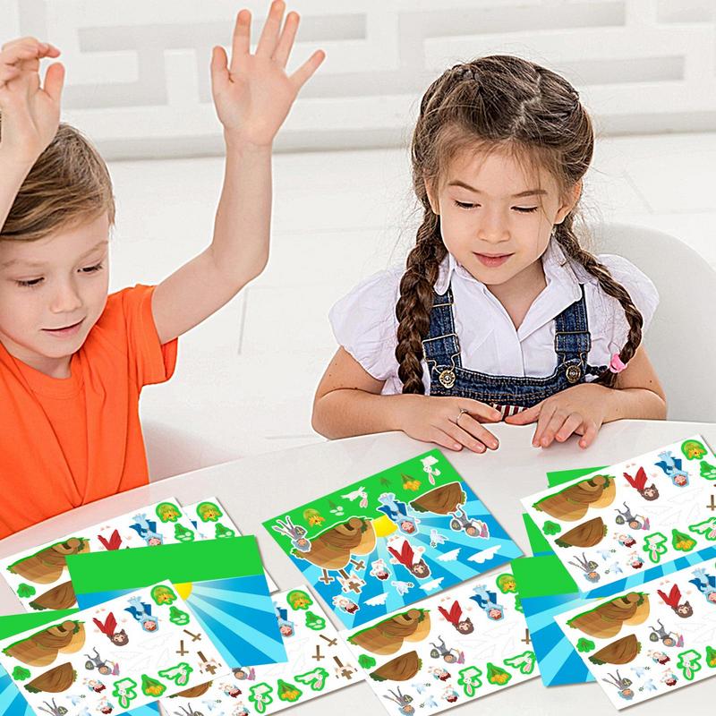 

Religious Easter Stickers 12X Easter Game Stickers Make Your Own Easter Jesus Scene Sticker Indoor Bible Games Activities United States
