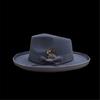 Vuxen Trilbyhatt Bekväm Fransk Stil Bandhatt Rephatt Vuxen Festival Party Festival Formell Samling Fedorahatt