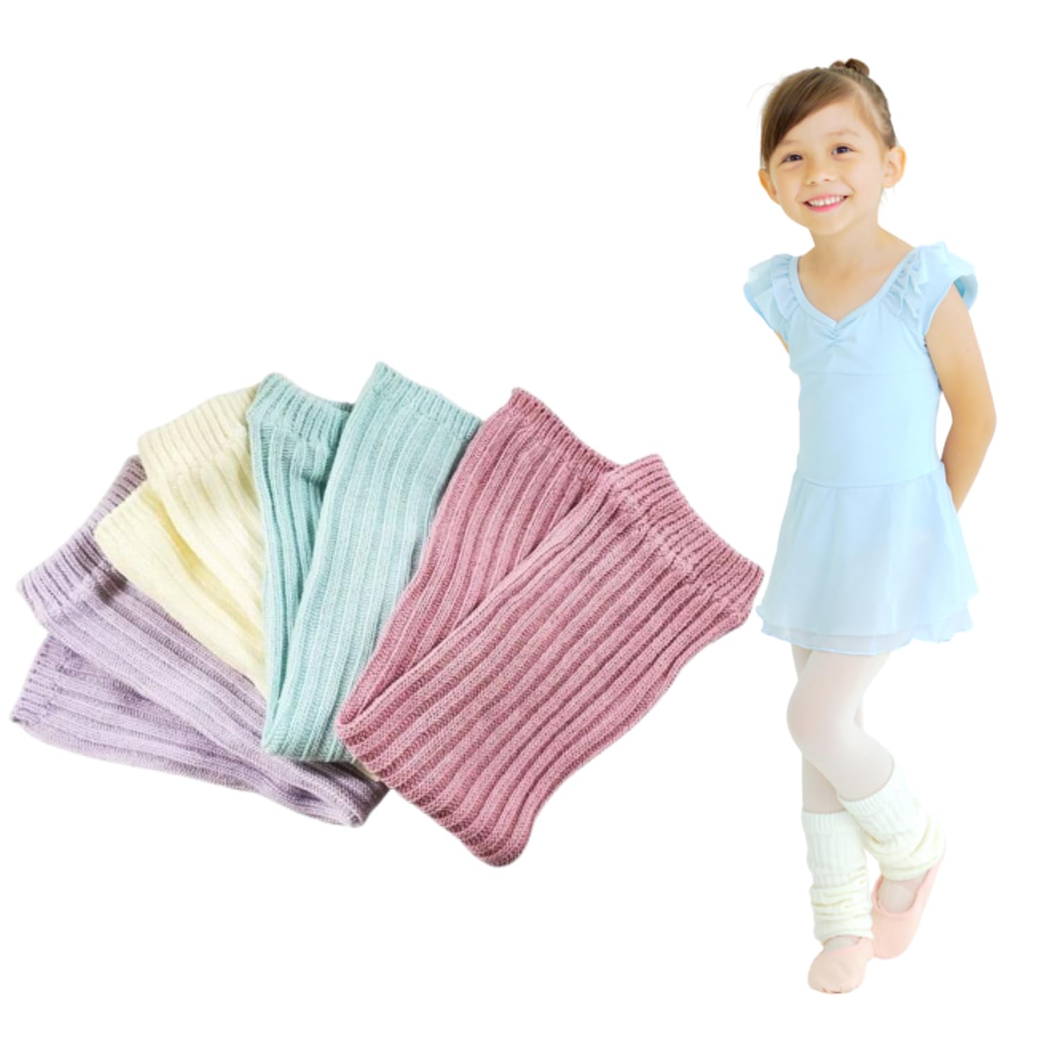 

Балетные гетры специального производства, сделано в Японии, для танцев и защиты от холода [Магазин Mignon] Детские (лаванда)