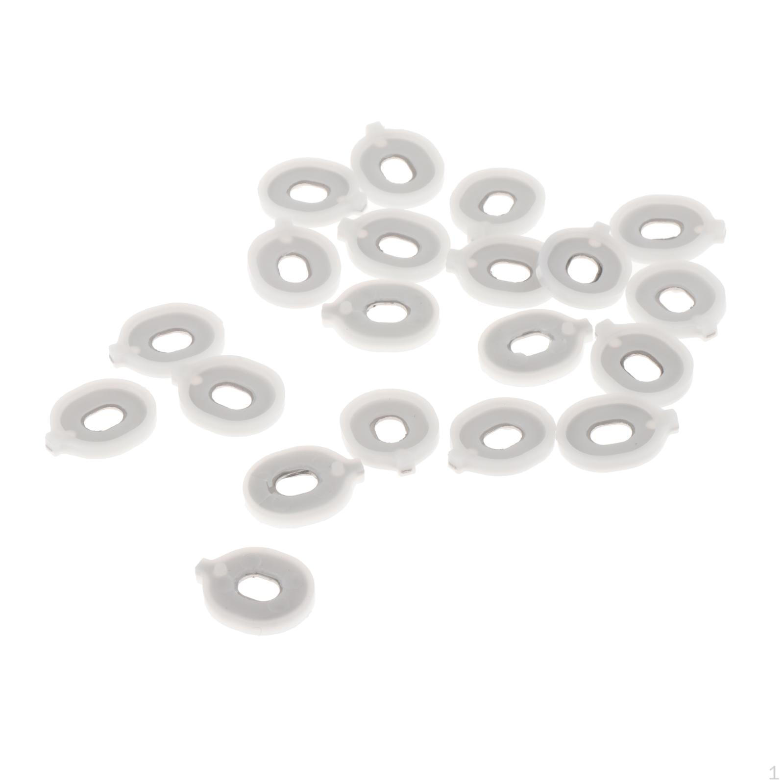 

20 штук направляющих клапана Alto Horn, детали тенора, замена пластика для ремонта 19mmx15mm