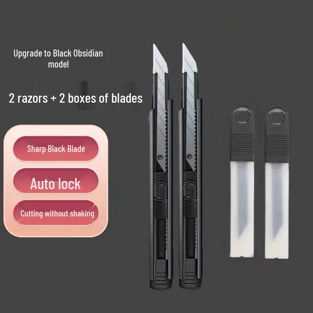 Nóż uniwersalny ze stali wysokowęglowej z czarnym ostrzem do cięcia tapet i prac artystycznych